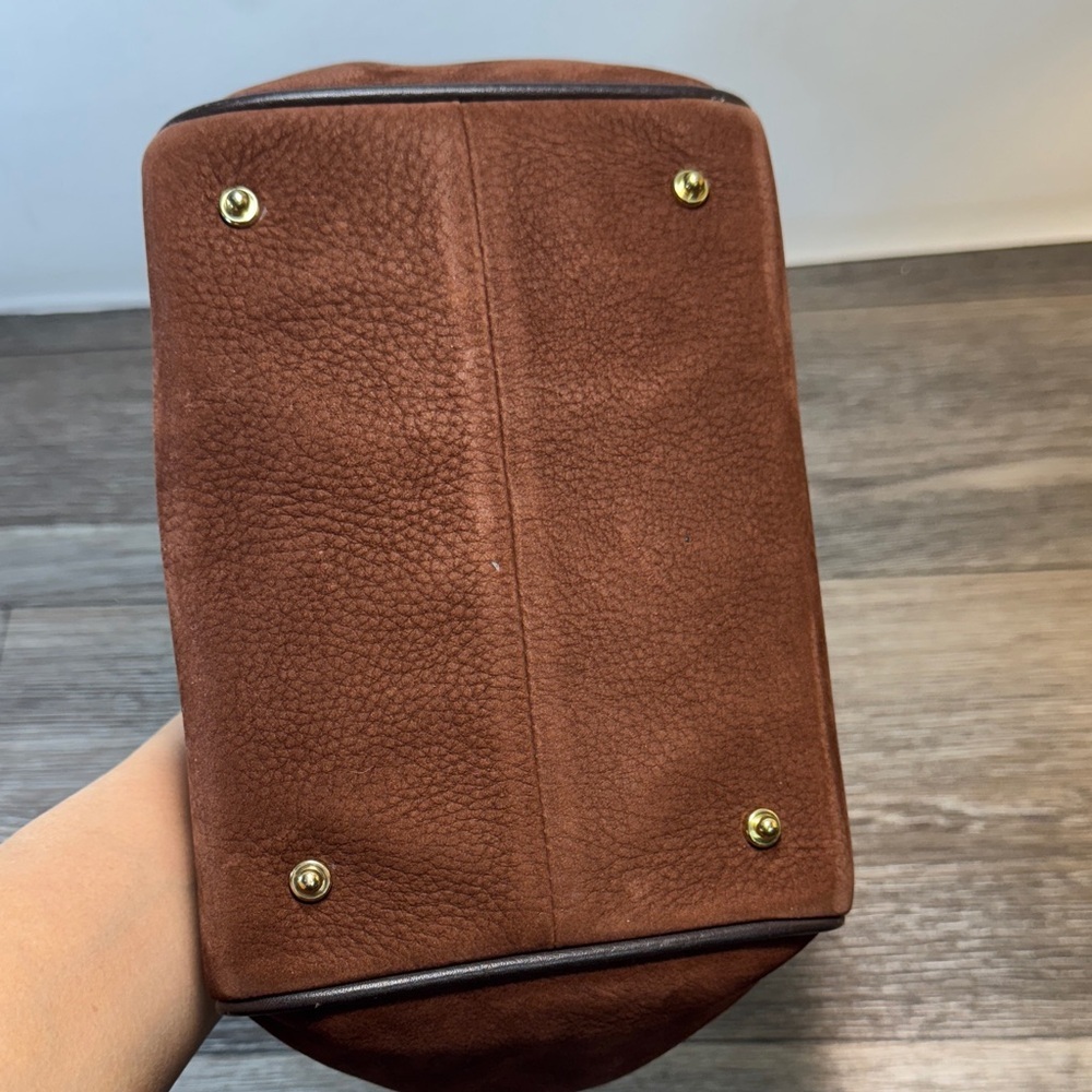 Dooney&Bourke Elegant Brown Leather Tote Bag - Picture 4 of 11